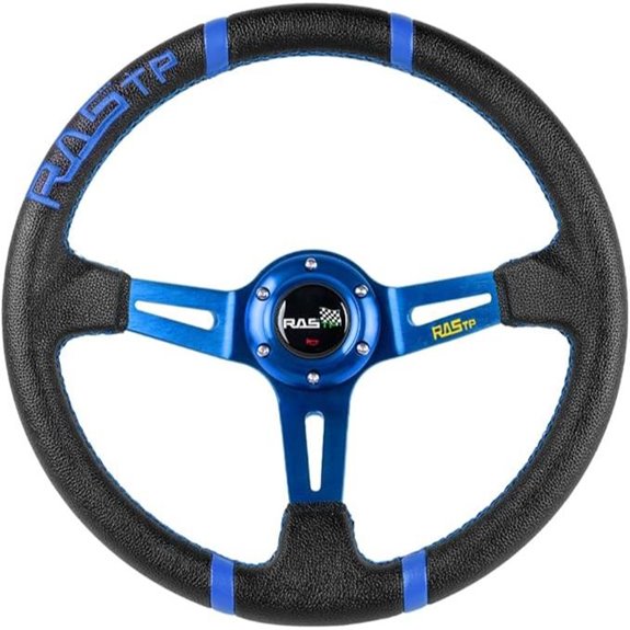 RASTP Universal Racing Steering Wheel with Horn Button