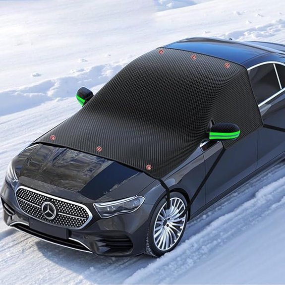 Universal Car Windshield Snow Cover with Side & Mirror Protect