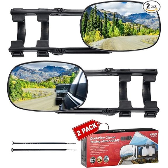 Universal Towing Mirrors with Extenders (Model HA968)