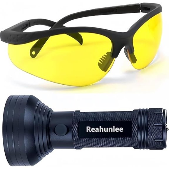 UV Dye Leak Detector Kit with Flashlight and Safety Glasses