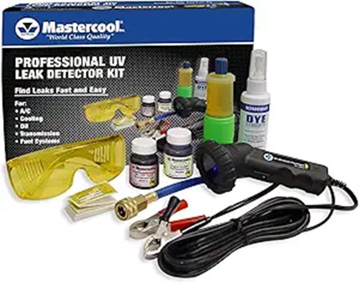 Mastercool UV Leak Detection Kit with Dyes and Glasses