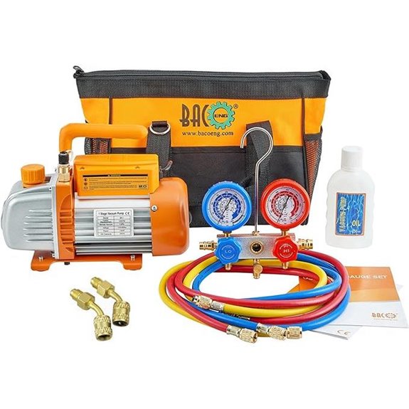 BACOENG 3.6CFM AC Vacuum Pump & Gauge Set