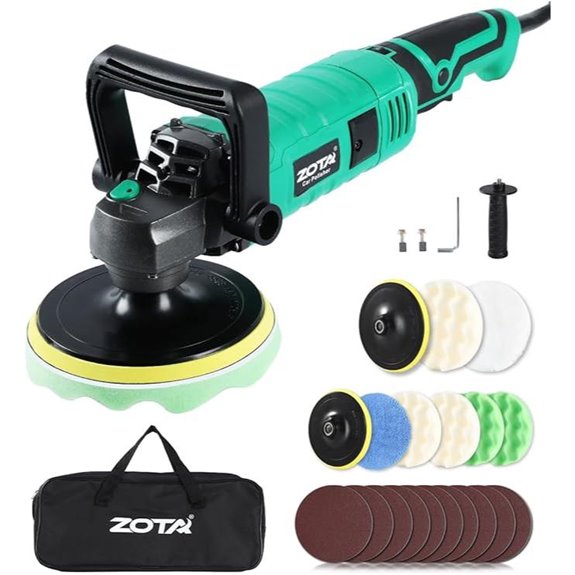 Buffer Polisher Kit with Variable Speed and Long Cord