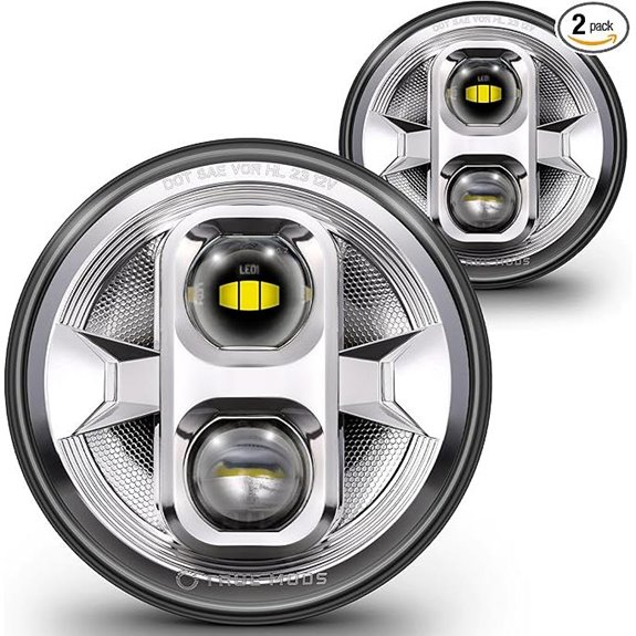 TRUE MODS 7 LED Headlights for Jeep Chevy Ford