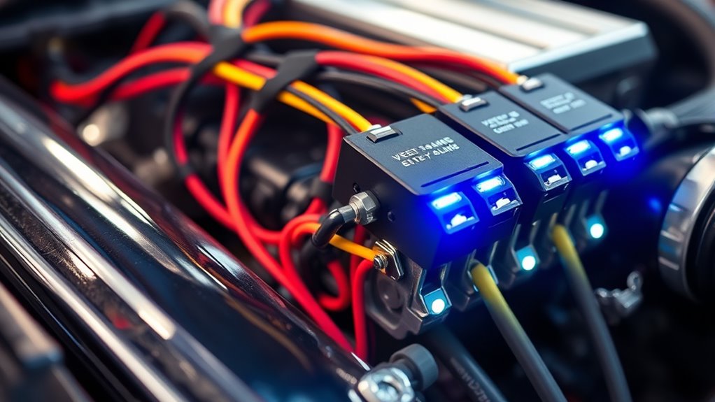 vehicle lighting relay selection