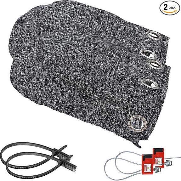 TOPGOT Vehicle Mirror Cover Set with Anti-Theft Locks