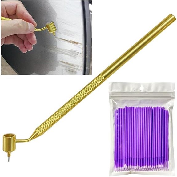 100PCS Micro Touch-Up Paint Brush Kit for Vehicle Repair