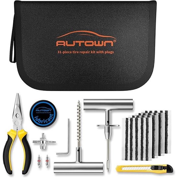 Flat Tire Repair Kit for Car Motorcycle ATV Jeep