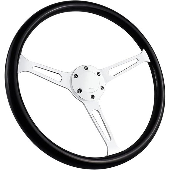 15 Vintage Woodgrain Racing Steering Wheel