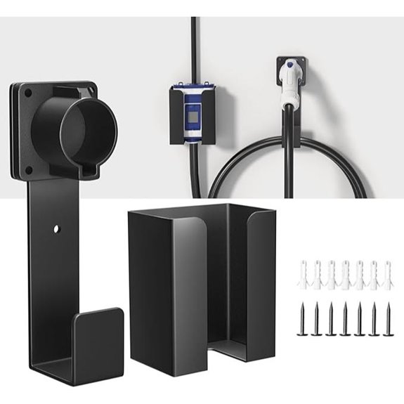 EV Charger Holder and Cable Organizer Wall Mount