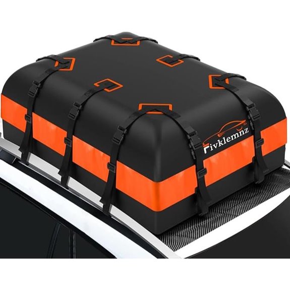 FIVKLEMNZ 21 Cu Ft Waterproof Car Roof Cargo Bag
