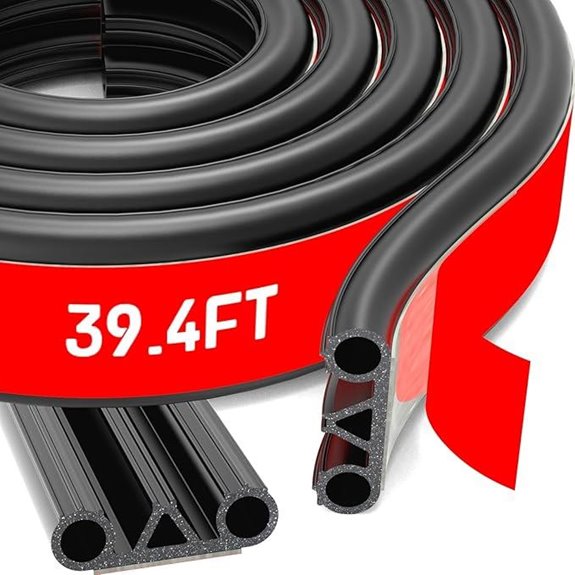 Tonneau Cover Seal Adhesive Weather Stripping (39.4Ft)