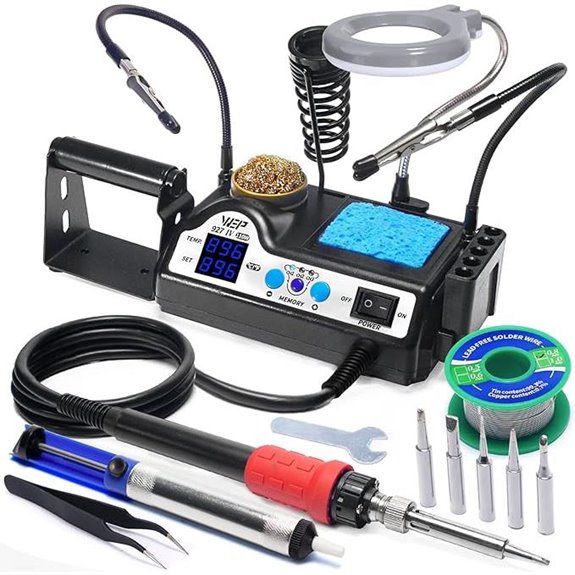 WEP 927-IV Soldering Station Kit with Tips and Accessories