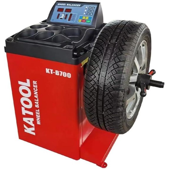 KT-B700 Wheel Balancer Machine with Rim Detection