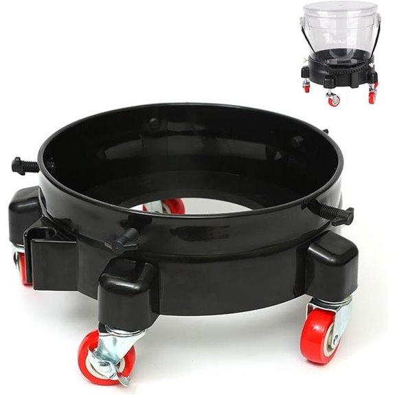 Rolling Car Wash Bucket Dolly with Wheels