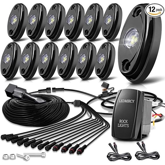 LEDMIRCY R1 White LED Rock Light Kit (12pcs)