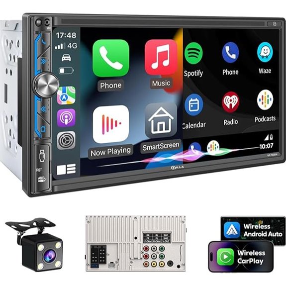 PLZ 7 Wireless Car Stereo with CarPlay & Backup