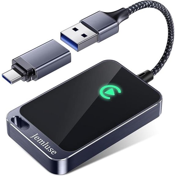 Jemluse Wireless CarPlay Adapter for iPhone