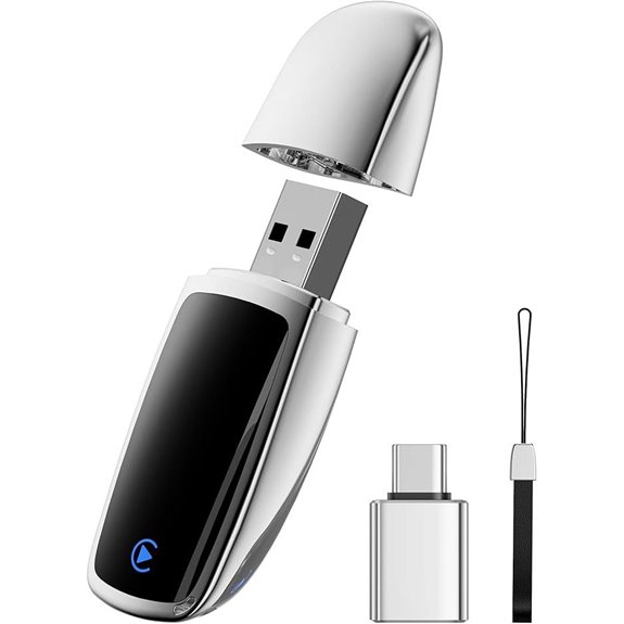 Wireless CarPlay Adapter for iPhone Plug-and-Play Silver