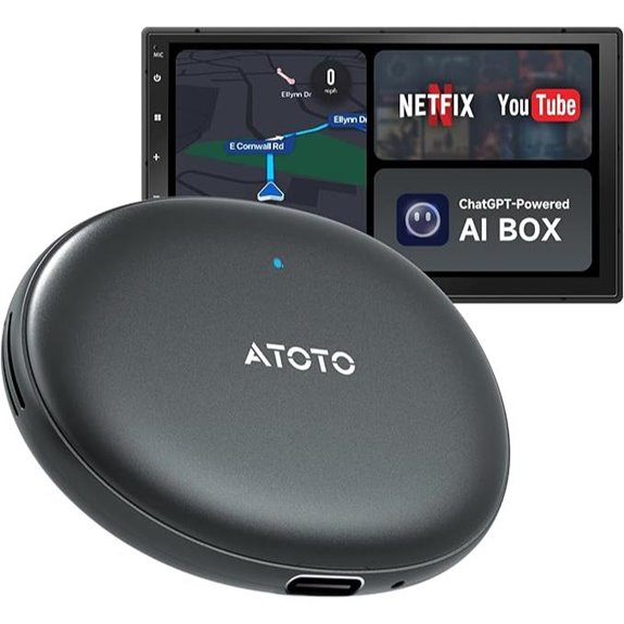 Wireless CarPlay & Android Auto Adapter with Multimedia System