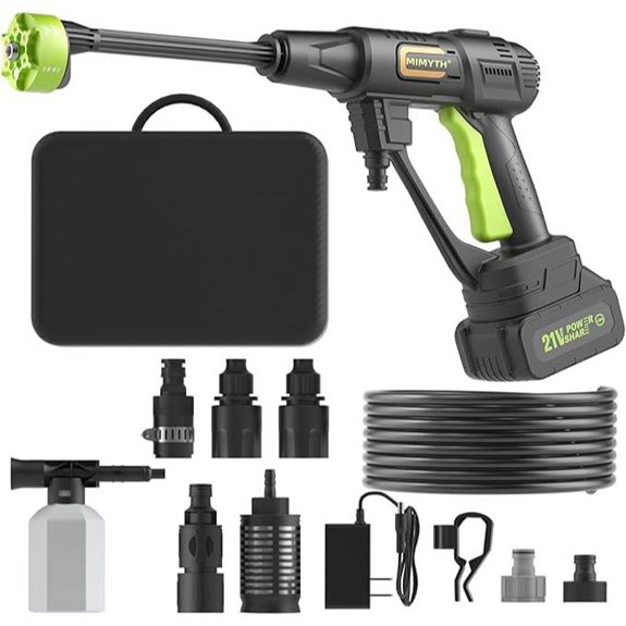 Cordless Pressure Washer 990PSI with 6-in-1 Nozzle