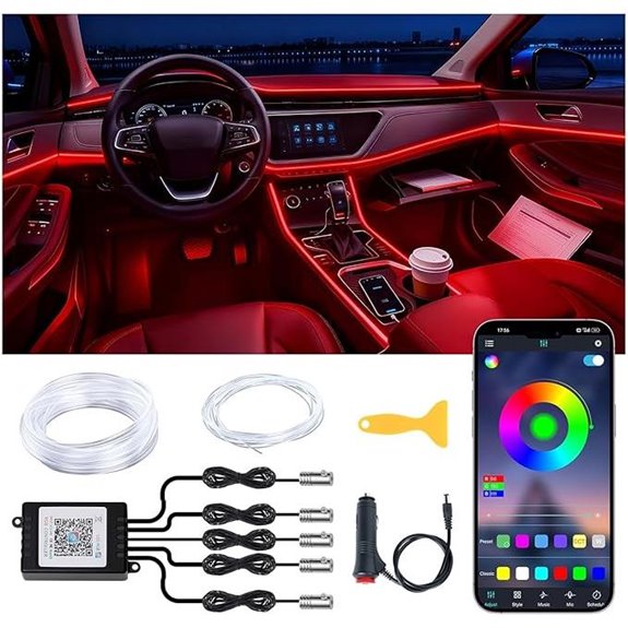 Wireless RGB Car Interior LED Light Kit