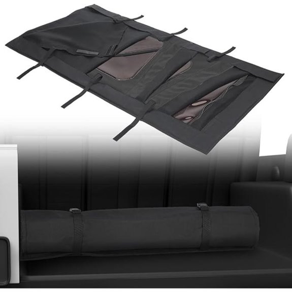 JOYTUTUS Soft Top Window Storage Bag for Wrangler