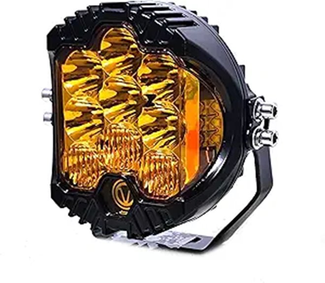 Amber Yellow 5-Inch LED Offroad Work Light