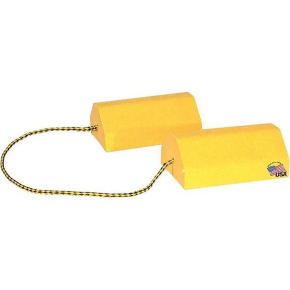 Buyers Products Yellow Small Wheel Chock Set
