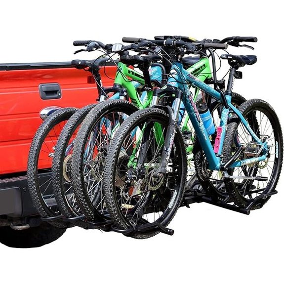 Young 4-Bike Hitch Mount Carrier for Cars and SUVs