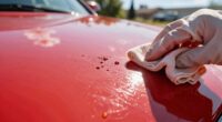 cleaning hot paint safely