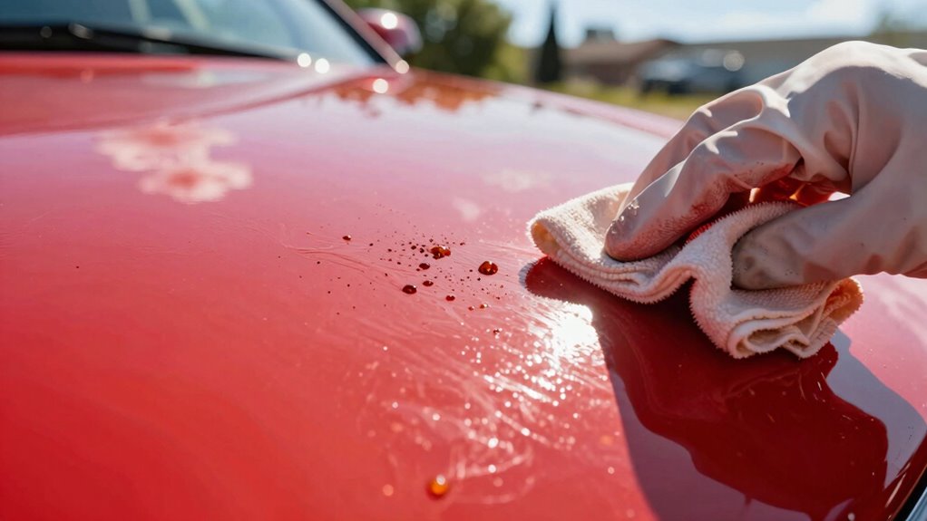 cleaning hot paint safely