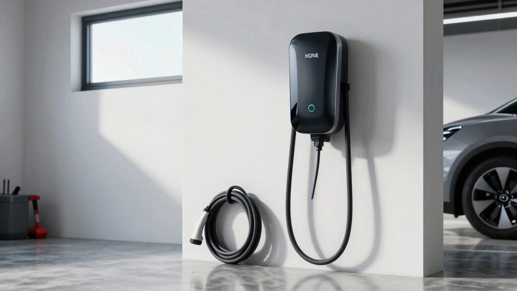 garage electric vehicle installation