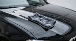 gentle black car washing