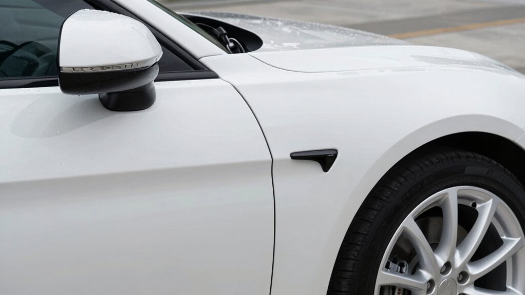 meticulous white car detailing