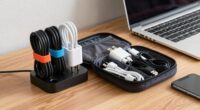 organize charging accessories efficiently