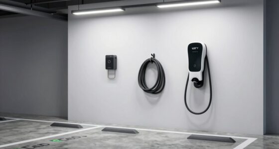 organized safe charging space