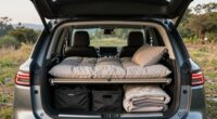 organized suv sleeping arrangement