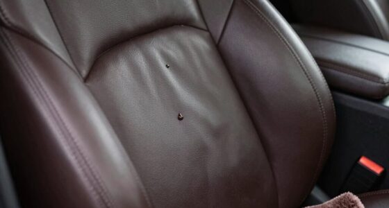prevent leather seat shine