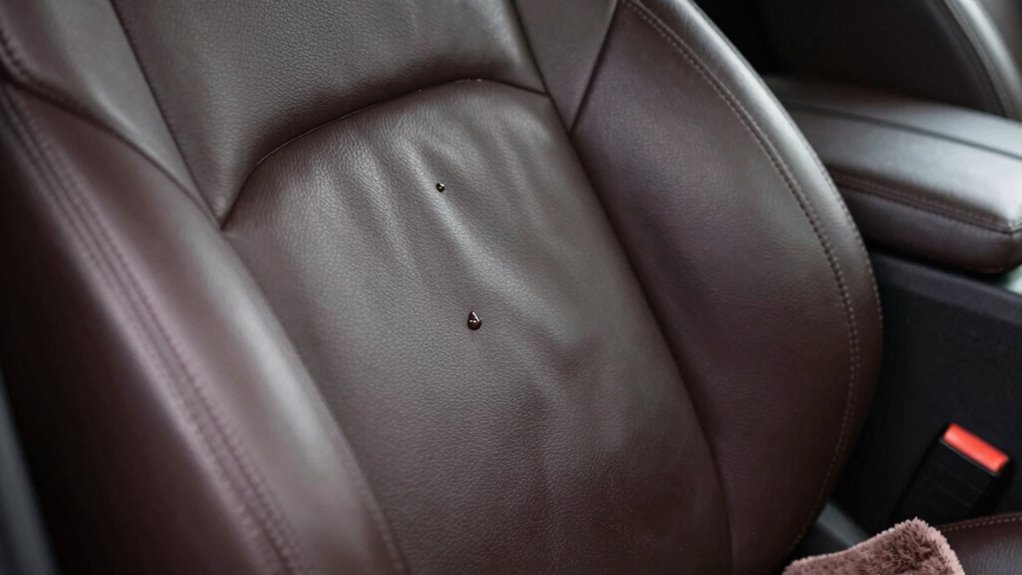 prevent leather seat shine