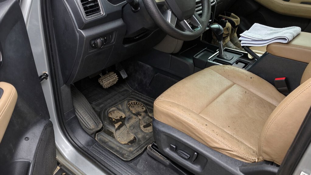 preventing mud inside truck