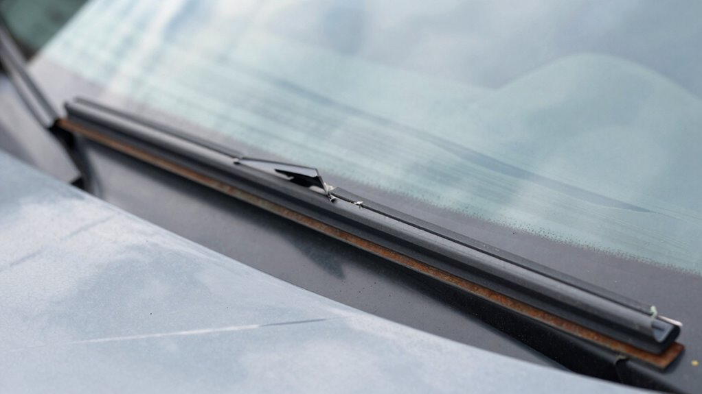 worn streaked noisy blades