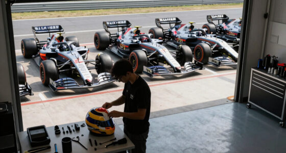 Here’s a Peek at the F1 Drivers’ Parking Lot in Silverstone
