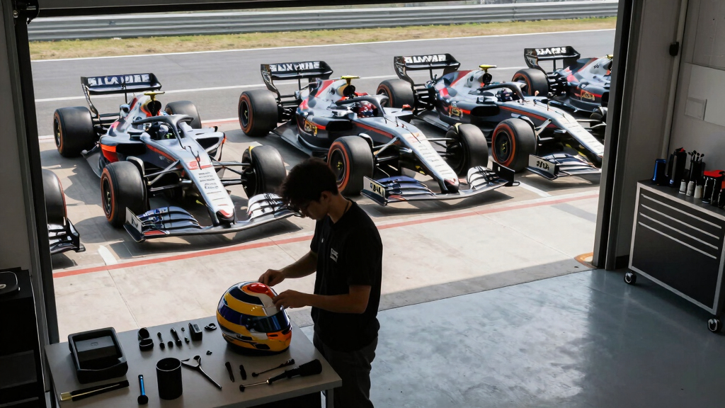 Here’s a Peek at the F1 Drivers’ Parking Lot in Silverstone