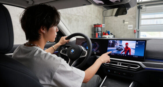 BMW Spider-Man In-car Advertising