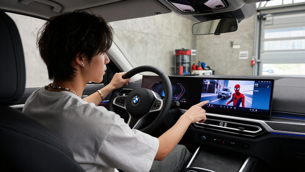 BMW Spider-Man In-car Advertising