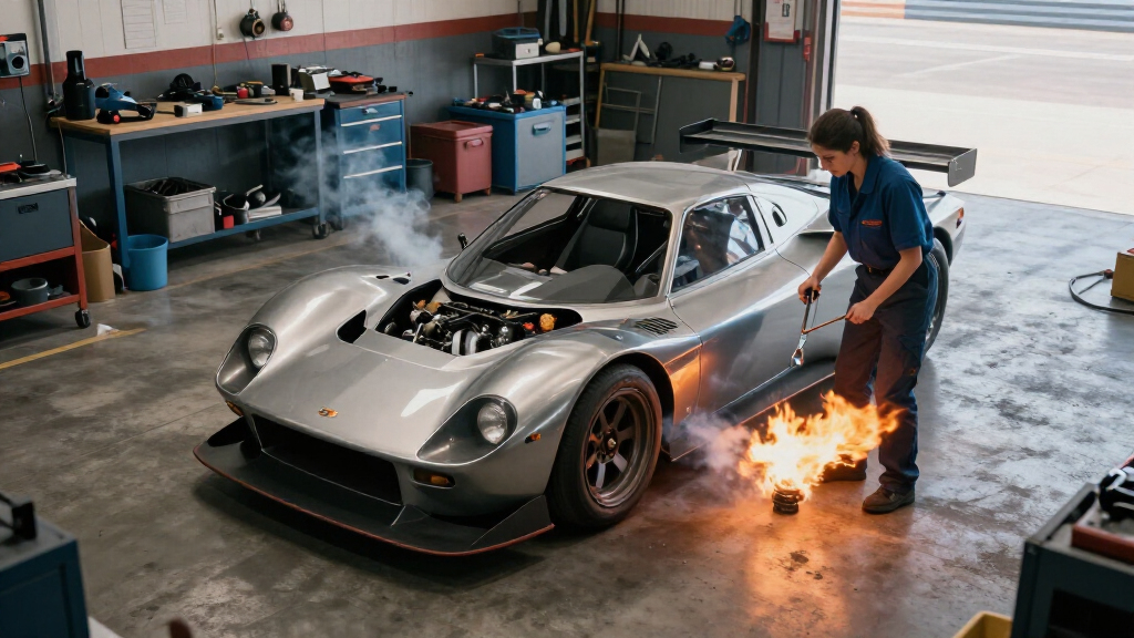 Legendary Mazda 767B Prototype Bursts Into Flames In Laguna Seca Paddock