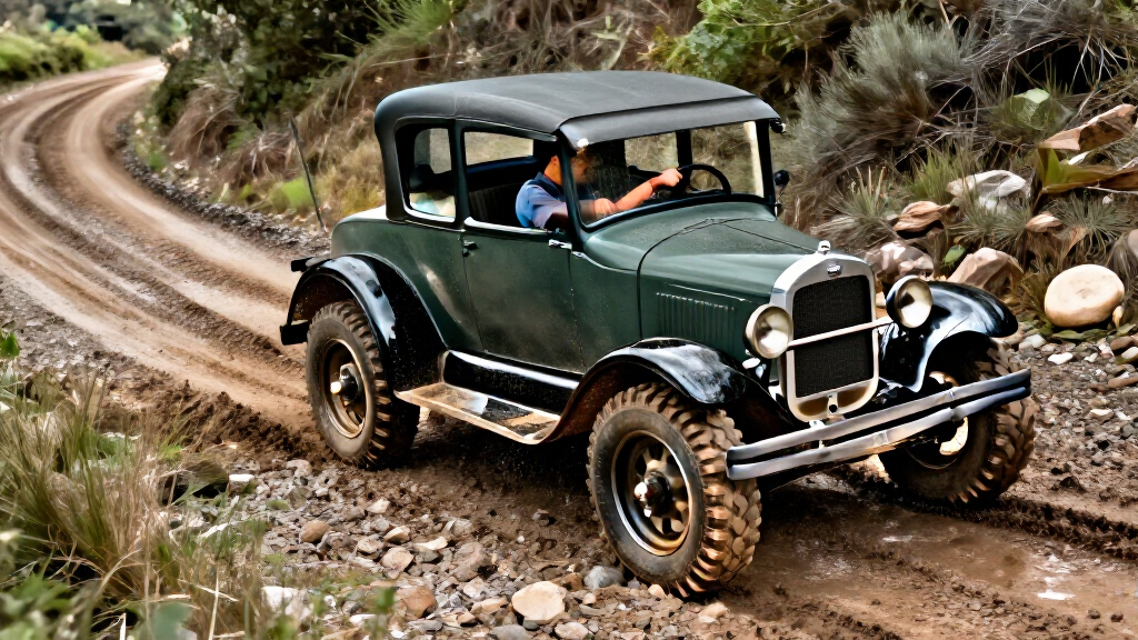 1928 Ford Model A Unfazed By Off-Road Course Made For Modern Trucks
