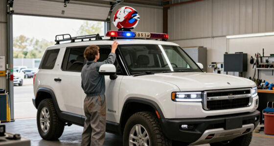 Rivian Turned An R1S Into A Ghostbusters Ecto-1—Sirens, Radar Dish, And All. It Rules