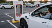 Tesla Adds Emergency Feature So You Can Drive Away From Supercharger Without Unplugging